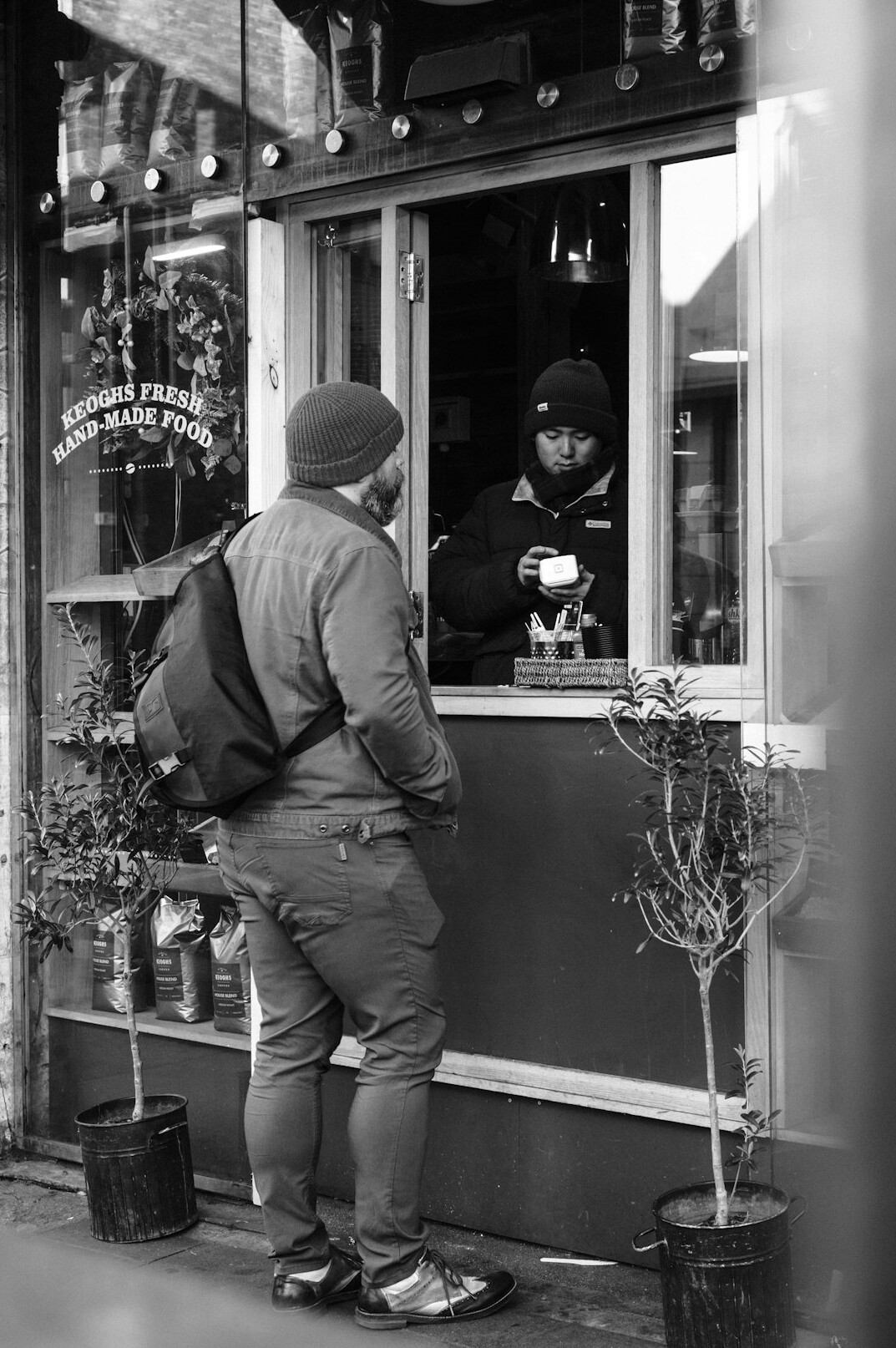 store security guard watching customers
