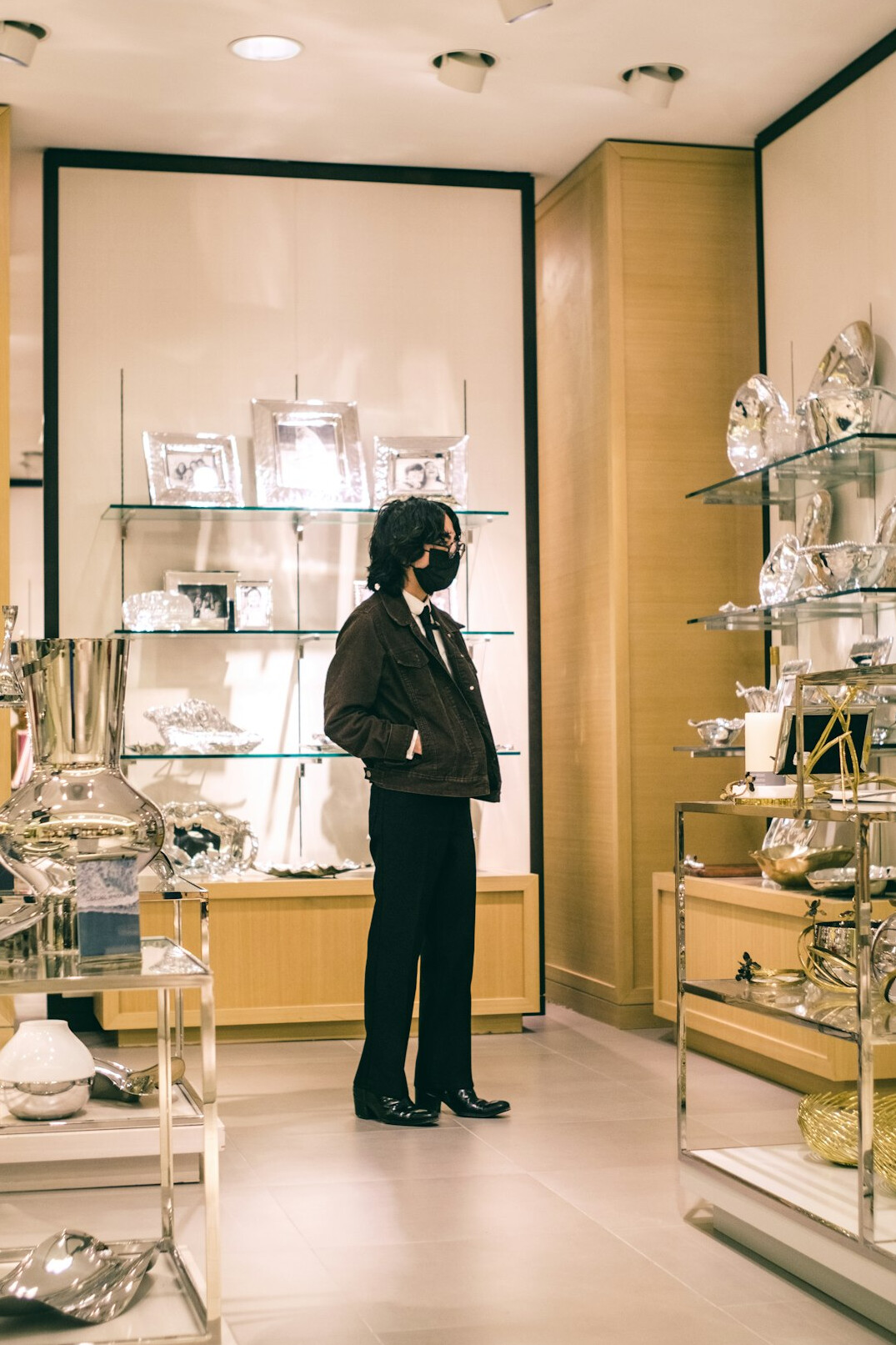 store security guard watching customers